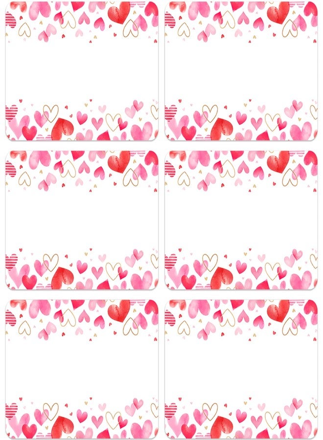 Lucleag 180 PCS Valentine’s Day Name Tags Stickers Gift Tags, Valentines Theme Gifts Tag Stickers Name Labels Sticker for Valentines Day Wedding Gifts Card Packaging Classroom Party Decor - Image 1
